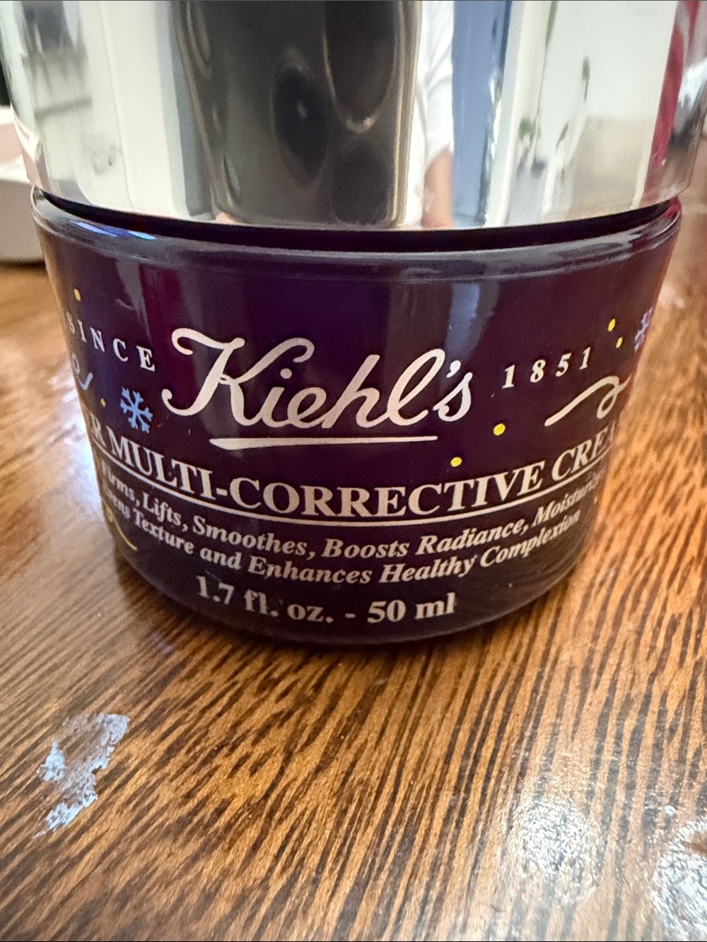 Kiehl's Multi-Corrective Cream - Plum Jar with Silver Lid